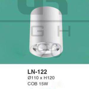 Đèn lon nổi ốp trần ánh sáng vàng LN-122-ASV