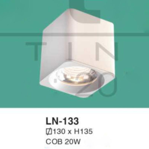 Đèn lon nổi ốp trần ánh sáng trắng LN-133-AST