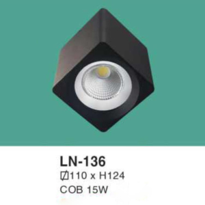 Đèn lon nổi ốp trần ánh sáng vàng LN-136-ASV