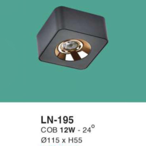 Đèn lon nổi ốp trần ánh sáng trắng LN-195-AST