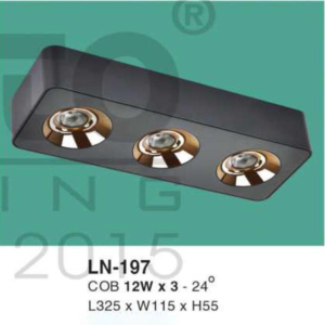 Đèn lon nổi ốp trần ánh sáng trắng LN-197-AST