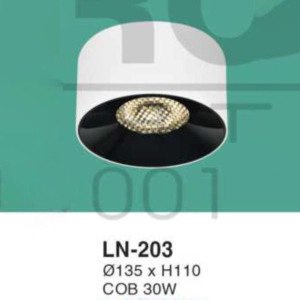 Đèn lon nổi ốp trần chống chói ánh sáng trung tính LN-203-ASTT