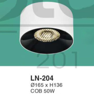 Đèn lon nổi ốp trần chống chói ánh sáng trắng LN-204-AST
