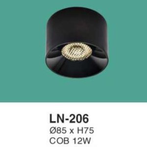 Đèn lon nổi ốp trần chống chói ánh sáng trắng LN-206-AST