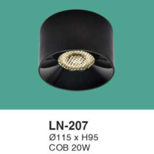 Đèn lon nổi ốp trần chống chói ánh sáng vàng LN-207-ASV