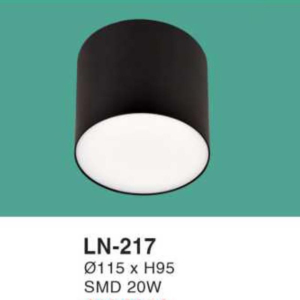 Đèn lon nổi ốp trần chống chói ánh sáng vàng LN-217-ASV