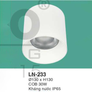 Đèn lon nổi ốp trần kháng nước ánh sáng trắng LN-233-AST