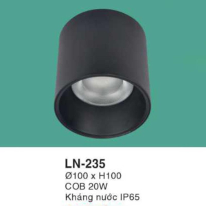 Đèn lon nổi ốp trần kháng nước ánh sáng vàng LN-235-ASV