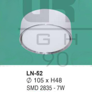 Đèn lon nổi ốp trần ánh sáng vàng LN-52-ASV