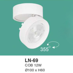 Đèn lon nổi ốp trần ánh sáng trắng LN-69-AST