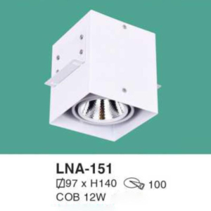 Đèn lon nổi/âm 2 trong 1 ốp trần ánh sáng trắng LNA-151-AST