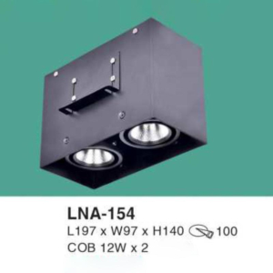 Đèn lon nổi/âm 2 trong 1 ốp trần ánh sáng trắng LNA-154-ASV