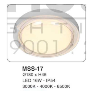 Đèn ốp trần siêu sáng kháng nước MSS-17