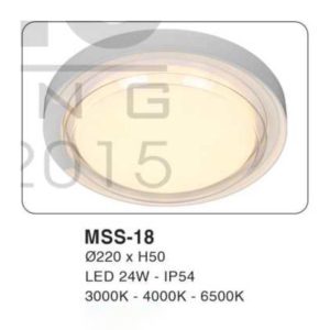 Đèn ốp trần siêu sáng kháng nước MSS-18