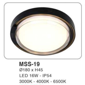 Đèn ốp trần siêu sáng kháng nước MSS-19