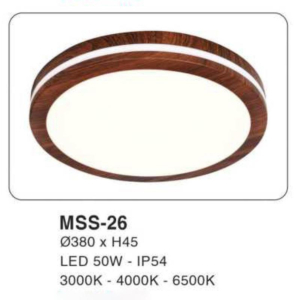 Đèn ốp trần siêu sáng kháng nước MSS-26