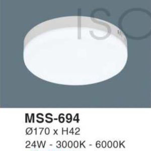 Đèn ốp nổi ánh sáng trắng MSS-694-AST