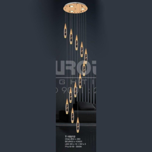 Đèn thả pha lê mặt dây chuyền T-102/12