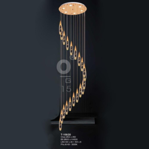 Đèn thả pha lê mặt dây chuyền T-106/20