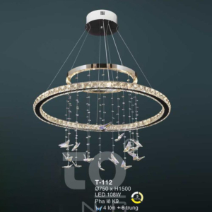 Đèn thả pha lê bướm T-112