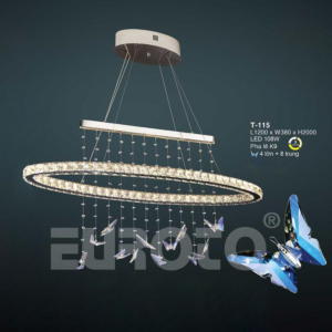 Đèn thả pha lê bướm T-115