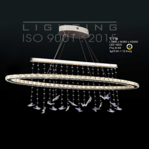 Đèn thả pha lê bướm T-116