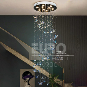 Đèn thả pha lê bướm T-117