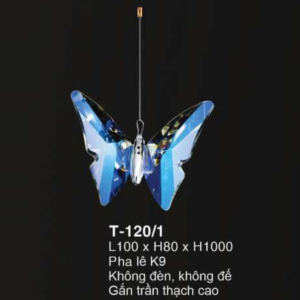 Thả đơn pha lê bướm T-120/1