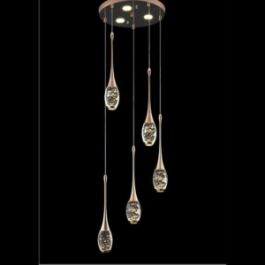 Đèn thả pha lê mặt dây chuyền T-6235/5