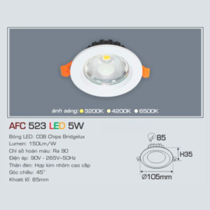 Đèn LED chiếu sáng cao cấp AFC-523-LED-5W-AST