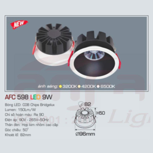 Đèn LED chiếu sáng cao cấp AFC-598-LED-9W-ASTT