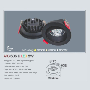 Đèn LED chiếu sáng cao cấp AFC-606-D-LED-5W-AST