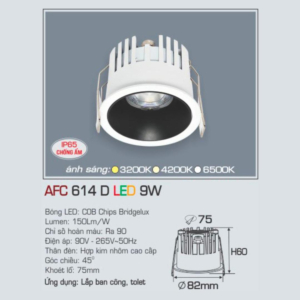 Đèn LED chiếu sáng cao cấp AFC-614-D-LED-9W-ASTT