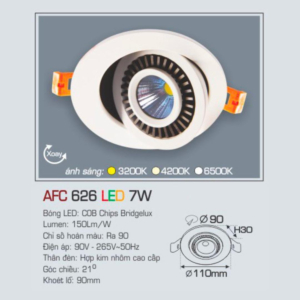 Đèn LED chiếu sáng cao cấp AFC-626-LED-7W-ASV