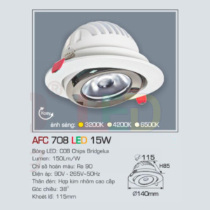 Đèn LED chiếu sáng cao cấp AFC-708-LED-15W-AST