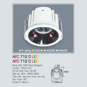 Đèn LED chiếu sáng cao cấp AFC-712-D-LED-15W-ASTT