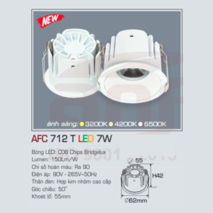 Đèn LED chiếu sáng cao cấp AFC-712-T-LED-7W-3CD