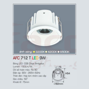 Đèn LED chiếu sáng cao cấp AFC-712-T-LED-9W-ASTT