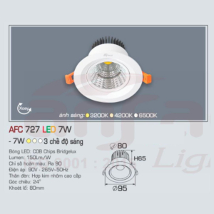 Đèn LED chiếu sáng cao cấp AFC-727-LED-7W-AST