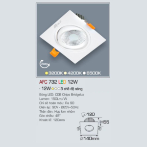 Đèn LED chiếu sáng cao cấp AFC-732-LED-12W-ASV