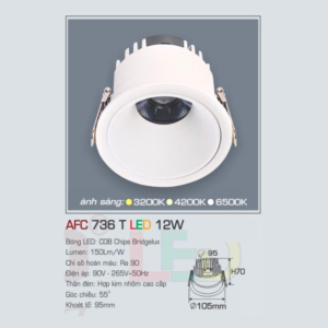 Đèn LED chiếu sáng cao cấp AFC-736-T-LED-12W-ASTT