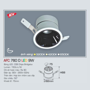 Đèn LED chiếu sáng cao cấp AFC-760-D-LED-9W-AST