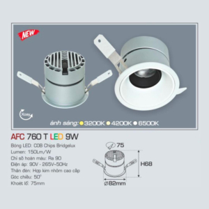 Đèn LED chiếu sáng cao cấp AFC-760-T-LED-9W-ASV