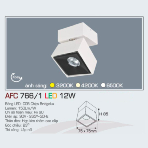 Đèn LED nổi cao cấp ánh sáng vàng AFC-766/1-LED-12W-ASV