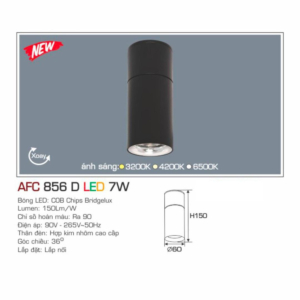 Đèn pha LED tiêu điểm cao cấp ánh sáng vàng AFC-856-D-LED-7W-ASV