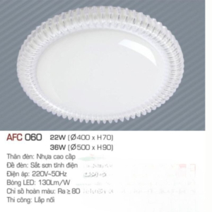 Ceiling light LED cao cấp ánh sáng vàng AFC-060-LED-22W-ASV
