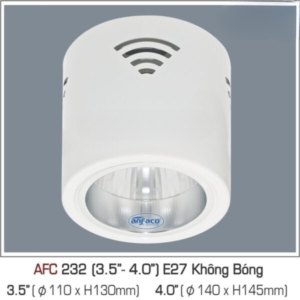 Downlight LED cao cấp AFC-232-3.5"-E27(Không-Bóng)