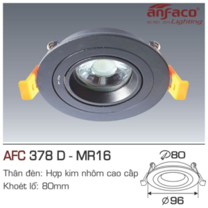 Đèn âm trần xoay góc cao cấp AFC-378-D-MR16(Không-Bóng)