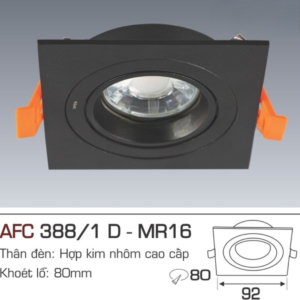 Đèn âm trần xoay góc cao cấp AFC-388-D/1-MR16(Không-Bóng)