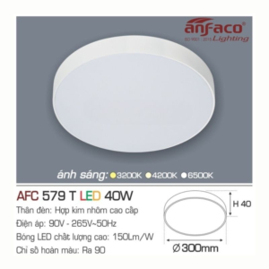 Panel LED ốp trần nổi cao cấp ánh sáng vàng AFC-580-T-LED-48W-ASV